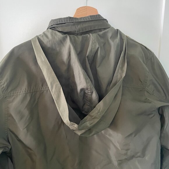 Merona Mens Water Resistant Olive Green Utility Jacket - Picture 10 of 10